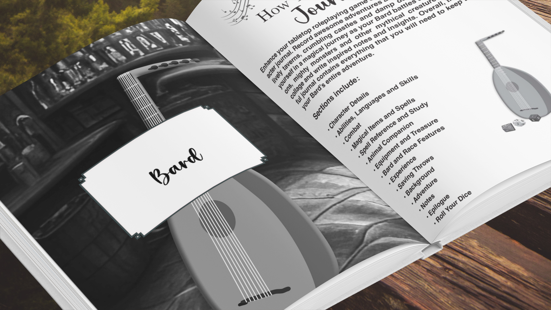 Bard RPG Character Journal - Amazon Amazon