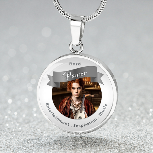 Bard - RPG Fantasy Charm Necklace ShineOn Fulfillment