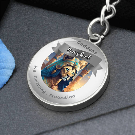 Basket - Charm Keychain For Joy Nurturing Protection - This Luxury Charm Keychain is more than just a keyring — it’s an empowering expression of your dreams, intentions, and personal energy.Featuring an original design with meaningful affirmations, symbol