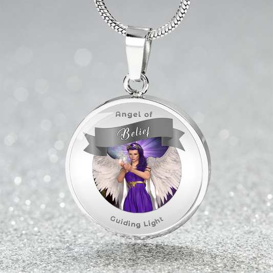 Belief - Guardian Angel Charm Necklace ShineOn Fulfillment