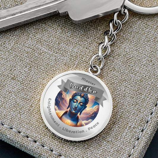 Buddha - Charm Keychain For Enlightenment, Liberation & Peace ShineOn Fulfillment