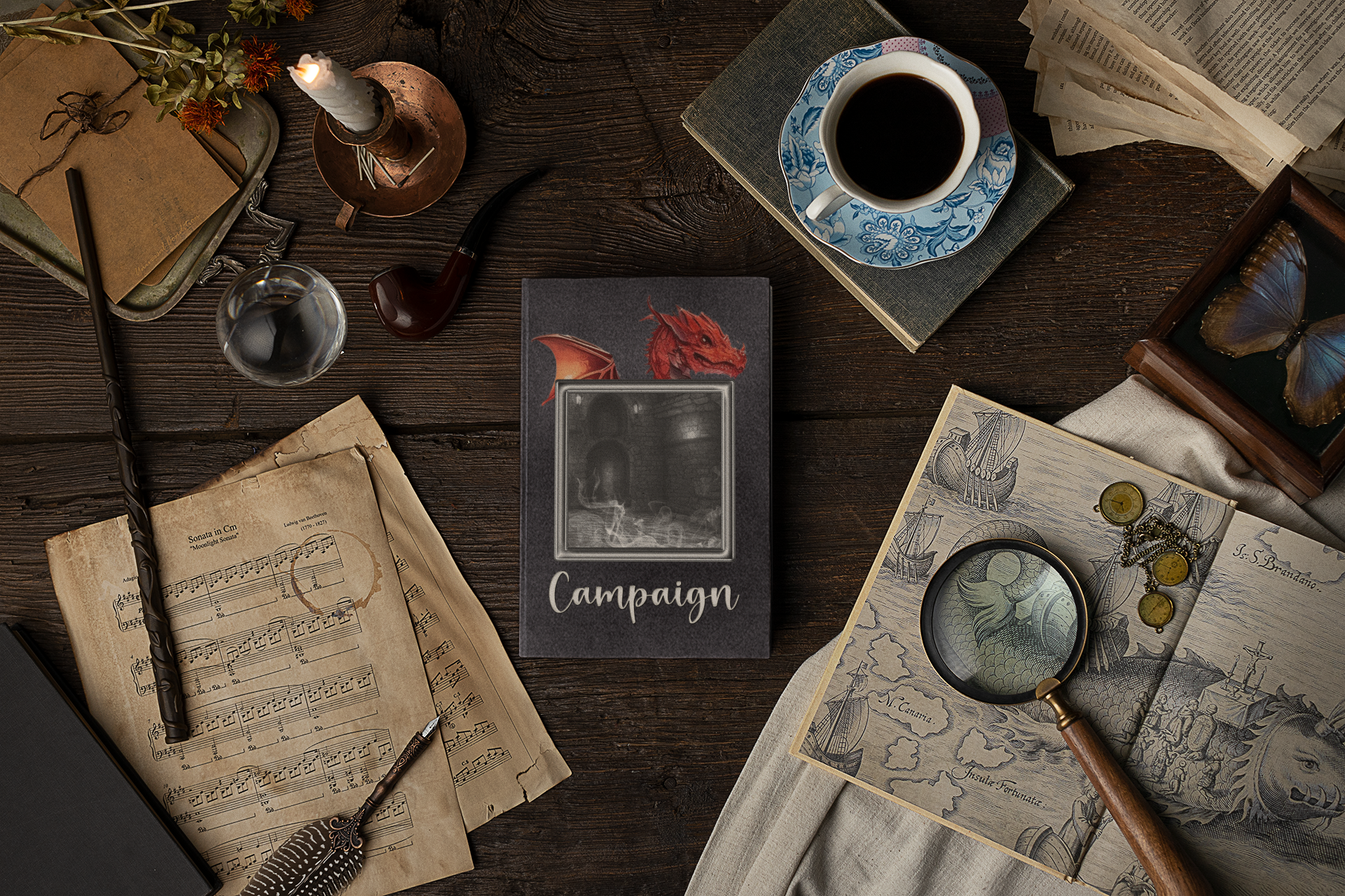 Campaign Journal - RPG Dragon Adventure Amazon