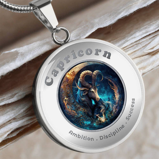 Capricorn - Charm Necklace -copy ShineOn Fulfillment