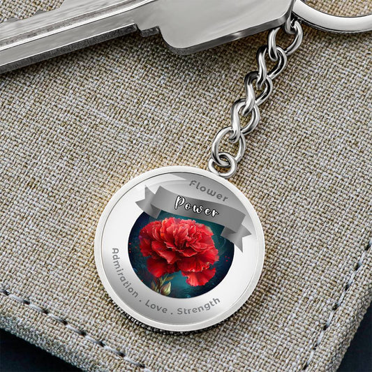 Carnation - Charm Keychain ShineOn Fulfillment