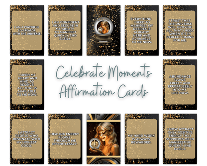 Celebrate Moments Printable Charm Cards - Unlock the magic of meaningful moments with Celebrate Moments Affirmation Cards! Each card is a beautifully designed token of positivity, ready to inspire your journey and uplift your spirit. Straight from the hea