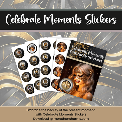 Celebrate Moments Printable Stickers - Turn everyday memories into extraordinary keepsakes with Celebrate Moments Printable Stickers! Designed to add joy, charm, and flair to your creative projects, this delightful collection helps you honor special momen