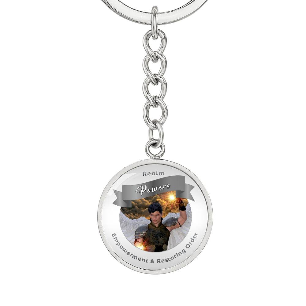 Powers - Angelic Realm Affirmation Keychain For Empowerment & Restoring Order - More Than CharmsMore Than Charms