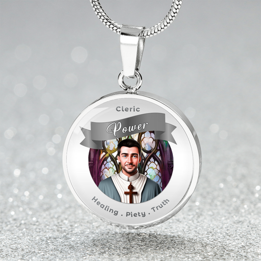 Cleric - RPG Fantasy Charm Necklace ShineOn Fulfillment