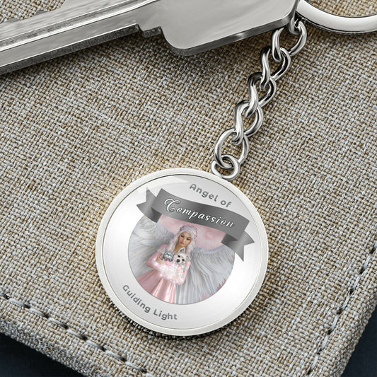 Compassion - Guardian Angel Charm Keychain ShineOn Fulfillment