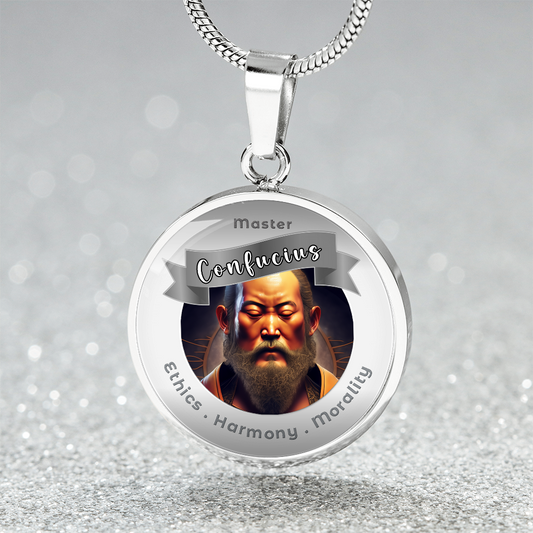 Confucius - Charm Necklace For Ethics, Harmony & Morality ShineOn Fulfillment