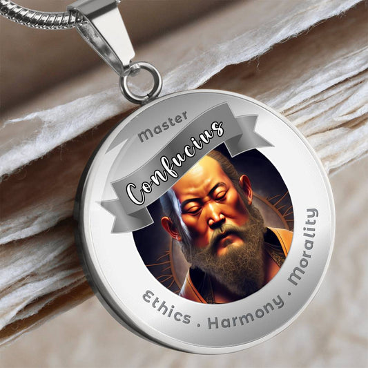 Confucius Charm Necklace - More Than Charms ShineOn Fulfillment