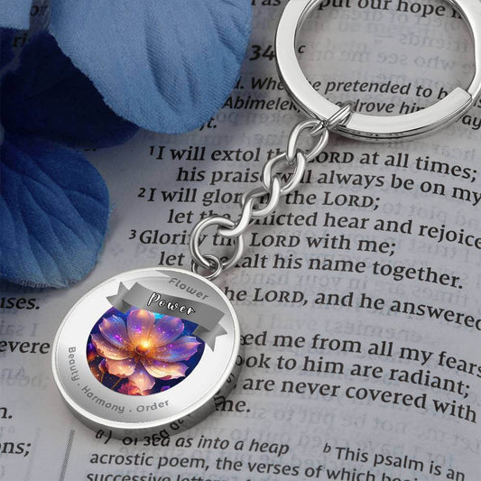 Cosmos - Charm Keychain - This Luxury Charm Keychain is more than just a keyring — it’s an empowering expression of your dreams, intentions, and personal energy.Featuring an original design with meaningful affirmations, symbols, or imagery, each charm is