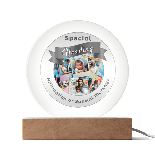 Custom Designed Acrylic Circle LED Light - Design ServiceMore Than Charms
