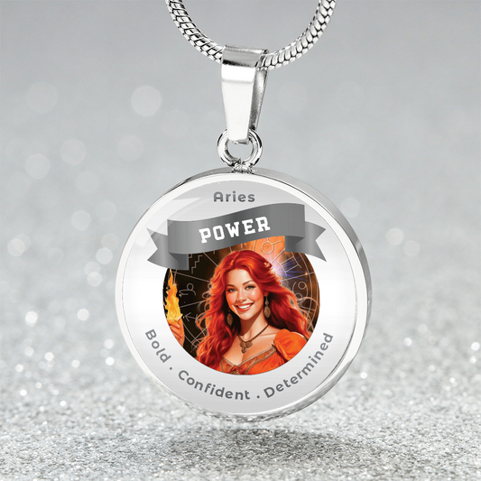 Divine Feminine Aries - Charm Necklace - This Luxury Charm Necklace is more than just an accessory — it’s a soulful expression of your journey, dreams, and intentions. Designed with meaning, each charm carries powerful affirmation words, images, or symbol