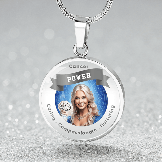 Divine Feminine Cancer - Charm Necklace - This Luxury Charm Necklace is more than just an accessory — it’s a soulful expression of your journey, dreams, and intentions. Designed with meaning, each charm carries powerful affirmation words, images, or symbo