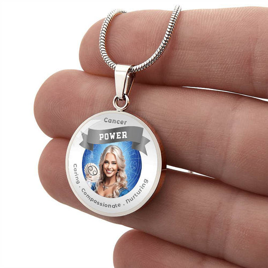 Divine Feminine Cancer - Charm Necklace - This Luxury Charm Necklace is more than just an accessory — it’s a soulful expression of your journey, dreams, and intentions. Designed with meaning, each charm carries powerful affirmation words, images, or symbo
