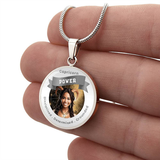 Divine Feminine Capricorn - Charm Necklace - This Luxury Charm Necklace is more than just an accessory — it’s a soulful expression of your journey, dreams, and intentions. Designed with meaning, each charm carries powerful affirmation words, images, or sy
