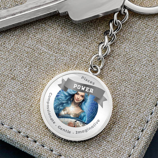 Divine Feminine Pisces - Charm Keychain ShineOn Fulfillment