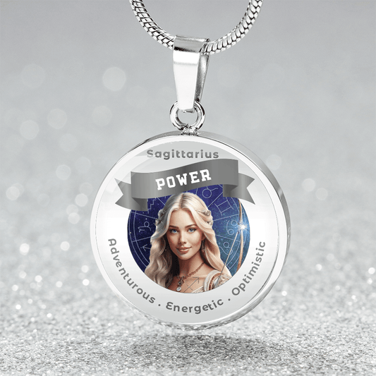 Divine Feminine Sagittarius - Charm Necklace - This Luxury Charm Necklace is more than just an accessory — it’s a soulful expression of your journey, dreams, and intentions. Designed with meaning, each charm carries powerful affirmation words, images, or