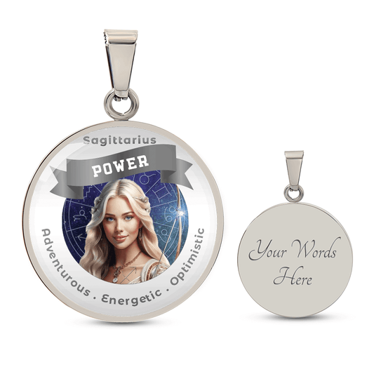 Divine Feminine Sagittarius - Charm Necklace - This Luxury Charm Necklace is more than just an accessory — it’s a soulful expression of your journey, dreams, and intentions. Designed with meaning, each charm carries powerful affirmation words, images, or