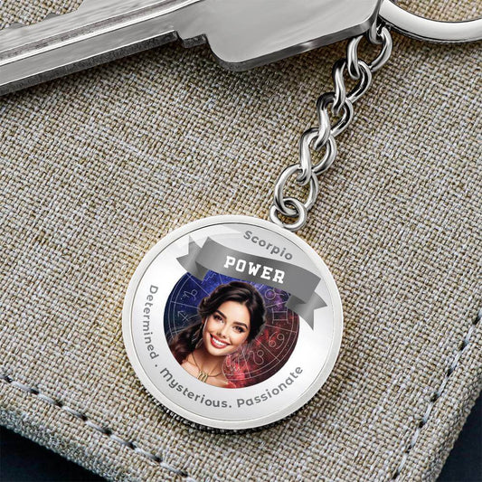Divine Feminine Scorpio - Charm Keychain - This Luxury Charm Necklace is more than just an accessory — it’s a soulful expression of your journey, dreams, and intentions. Designed with meaning, each charm carries powerful affirmation words, images, or symb