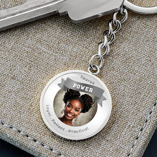 Divine Feminine Taurus - Charm Keychain - This Luxury Charm Keychain is more than just a keyring — it’s an empowering expression of your dreams, intentions, and personal energy.Featuring an original design with meaningful affirmations, symbols, or imagery