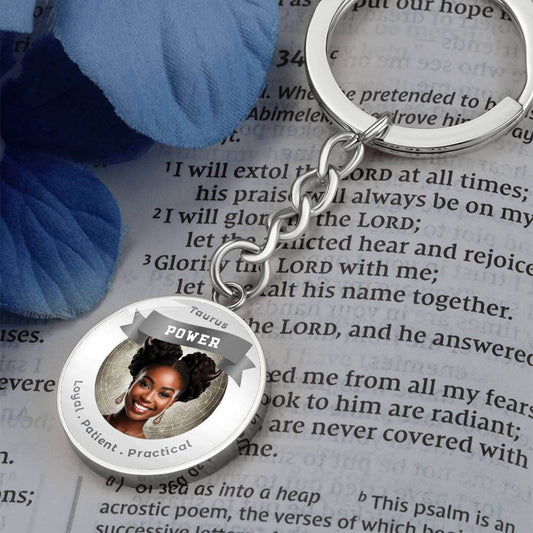 Divine Feminine Taurus - Charm Keychain - This Luxury Charm Keychain is more than just a keyring — it’s an empowering expression of your dreams, intentions, and personal energy.Featuring an original design with meaningful affirmations, symbols, or imagery