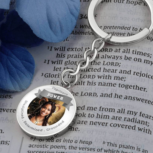 Divine Feminine Virgo - Charm Keychain - This Luxury Charm Keychain is more than just a keyring — it’s an empowering expression of your dreams, intentions, and personal energy.Featuring an original design with meaningful affirmations, symbols, or imagery,