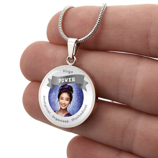 Divine Feminine Virgo - Charm Necklace - This Luxury Charm Necklace is more than just an accessory — it’s a soulful expression of your journey, dreams, and intentions. Designed with meaning, each charm carries powerful affirmation words, images, or symbol