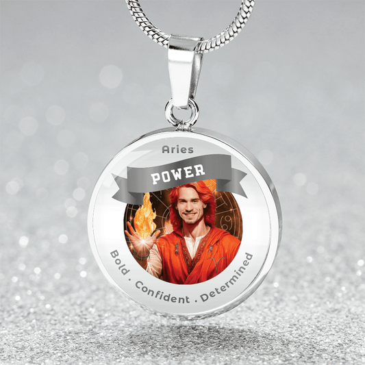 Divine Masculine Aries - Charm Necklace - This Luxury Charm Necklace is more than just an accessory — it’s a soulful expression of your journey, dreams, and intentions. Designed with meaning, each charm carries powerful affirmation words, images, or symbo