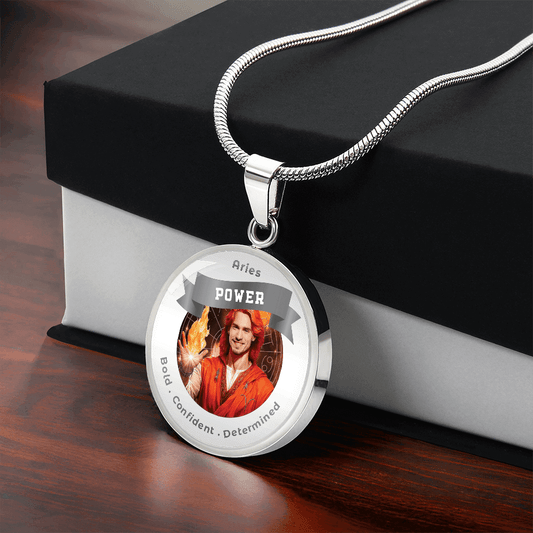 Divine Masculine Aries - Charm Necklace - This Luxury Charm Necklace is more than just an accessory — it’s a soulful expression of your journey, dreams, and intentions. Designed with meaning, each charm carries powerful affirmation words, images, or symbo