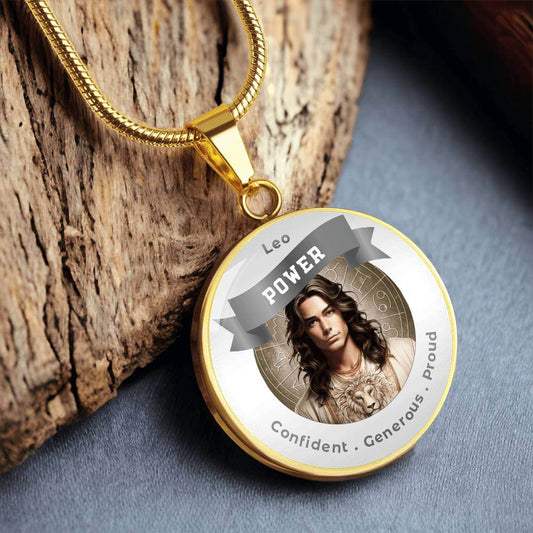 Divine Masculine Leo - Charm Necklace - This Luxury Charm Necklace is more than just an accessory — it’s a soulful expression of your journey, dreams, and intentions. Designed with meaning, each charm carries powerful affirmation words, images, or symbols
