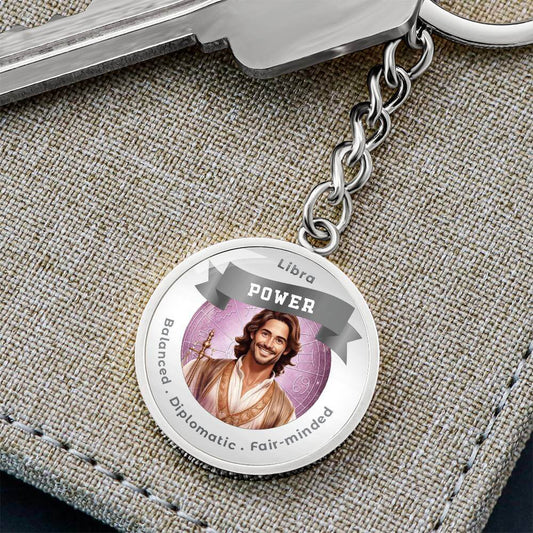 Divine Masculine Libra - Charm Keychain ShineOn Fulfillment
