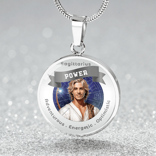 Divine Masculine Sagittarius - Charm Necklace - This Luxury Charm Necklace is more than just an accessory — it’s a soulful expression of your journey, dreams, and intentions. Designed with meaning, each charm carries powerful affirmation words, images, or