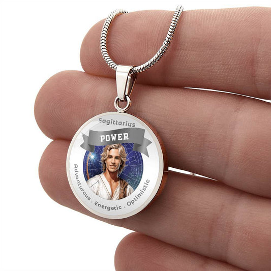 Divine Masculine Sagittarius - Charm Necklace - This Luxury Charm Necklace is more than just an accessory — it’s a soulful expression of your journey, dreams, and intentions. Designed with meaning, each charm carries powerful affirmation words, images, or