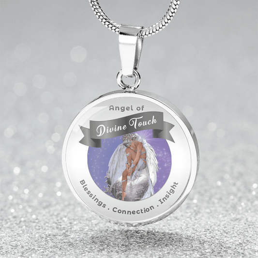 Divine Touch - Guardian Angel Charm Necklace - This Luxury Charm Necklace is more than just an accessory — it’s a soulful expression of your journey, dreams, and intentions. Designed with meaning, each charm carries powerful affirmation words, images, or