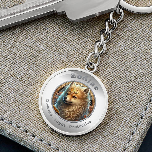 Dog - Chinese Zodiac - Charm Keychain - This Luxury Charm Keychain is more than just a keyring — it’s an empowering expression of your dreams, intentions, and personal energy.Featuring an original design with meaningful affirmations, symbols, or imagery,
