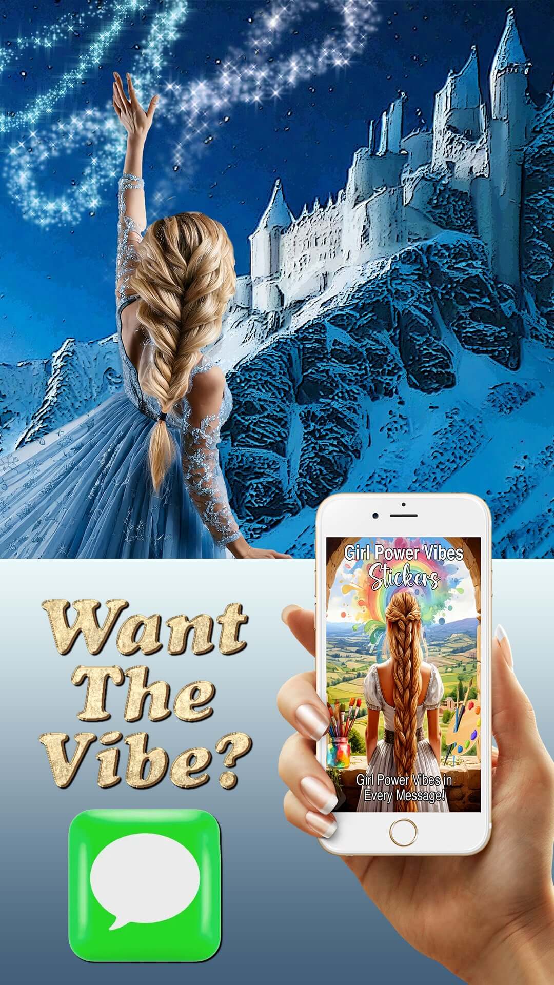 Girl Power Sticker Pack For iMessage - Download For FREE More Than Charms Digital