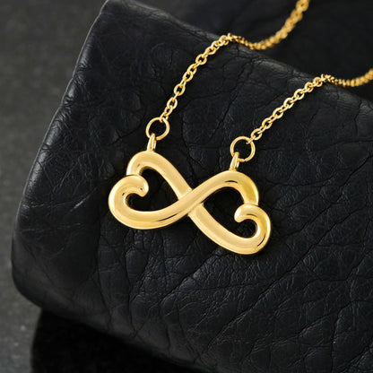 Endless Love Necklace with Custom Designed Message Card - 🩶 Endless Love Necklace with Custom Designed Message Card– Celebrate your everlasting love and express your affection with our Endless Love Necklace that says "I'll love you till the end of time."