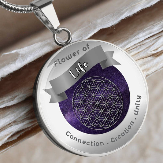 Flower of Life - Unity Creation Connection - Charm Necklace ShineOn Fulfillment