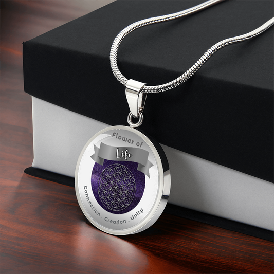Flower of Life - Unity Creation Connection - Charm Necklace ShineOn Fulfillment
