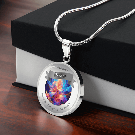Gladiolus - Charm Necklace - This Luxury Charm Necklace is more than just an accessory — it’s a soulful expression of your journey, dreams, and intentions. Designed with meaning, each charm carries powerful affirmation words, images, or symbols that speak
