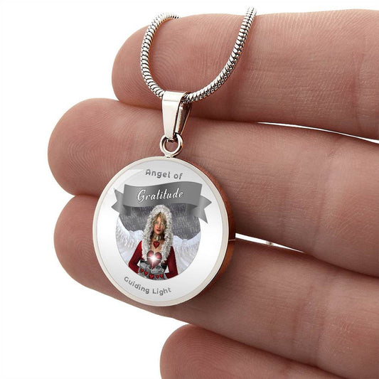 Gratitude - Guardian Angel Charm Necklace ShineOn Fulfillment