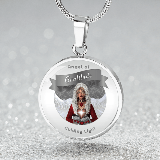 Gratitude - Guardian Angel Charm Necklace ShineOn Fulfillment
