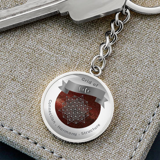 Grid of Life - Charm Keychain ShineOn Fulfillment