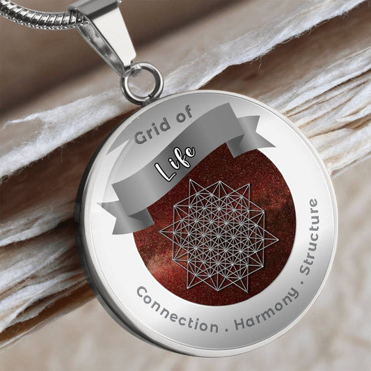 Grid of Life - Harmony Connection Structure - Charm Necklace ShineOn Fulfillment