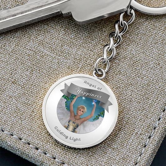 Happiness - Guardian Angel Charm Keychain ShineOn Fulfillment