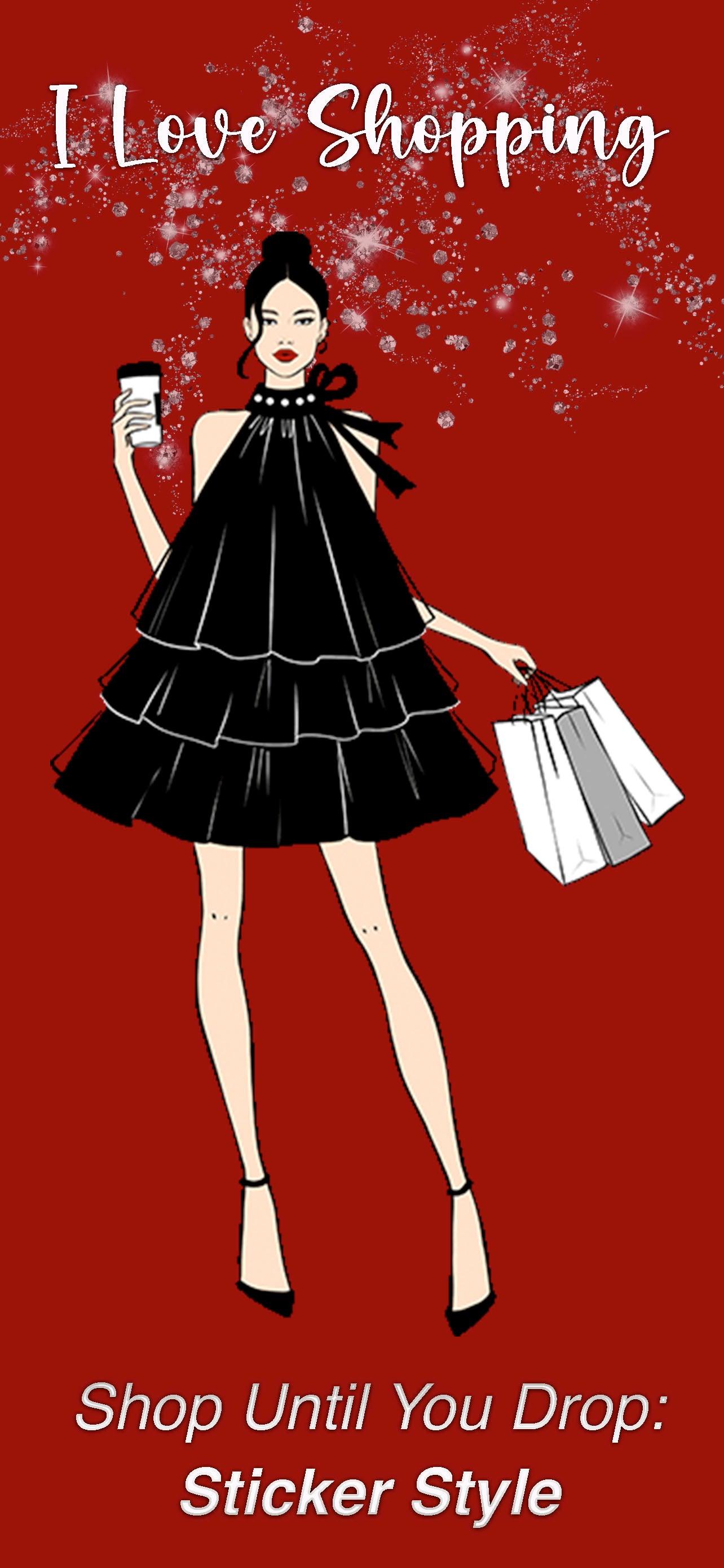 I Love Shopping: iMessage Sticker Pack More Than Charms Digital