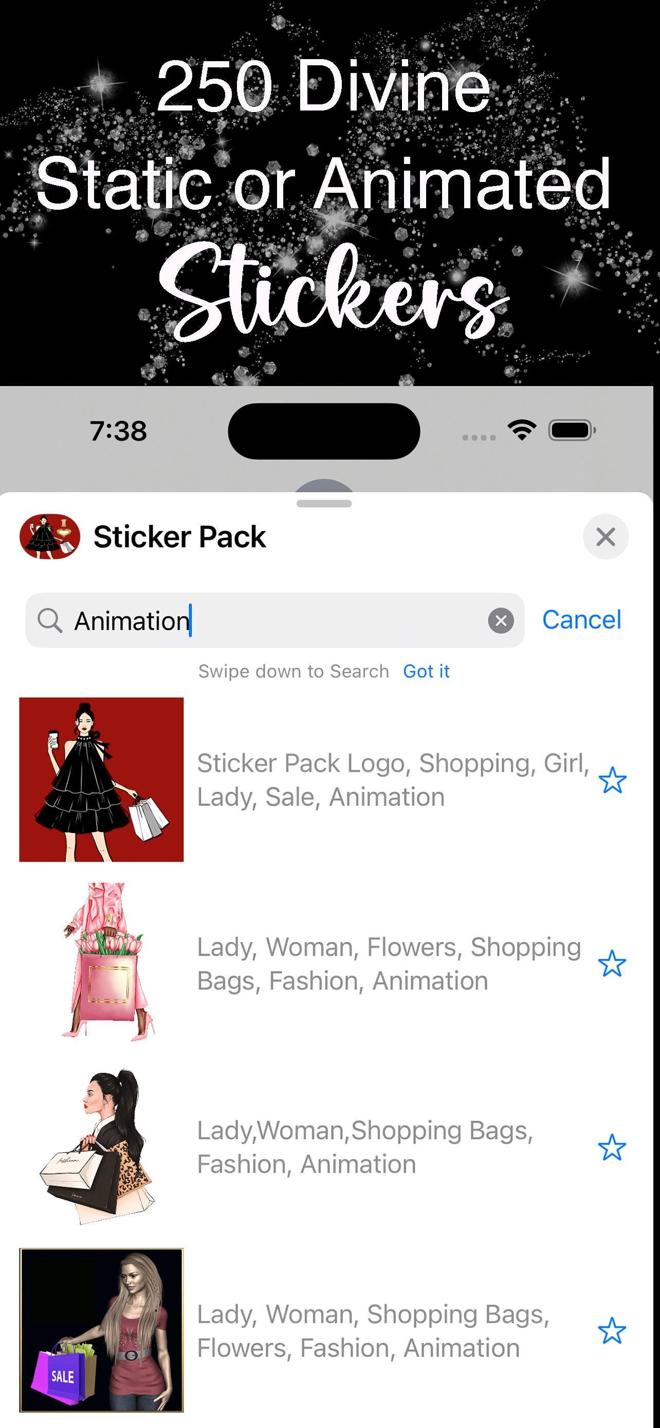 I Love Shopping: iMessage Sticker Pack More Than Charms Digital