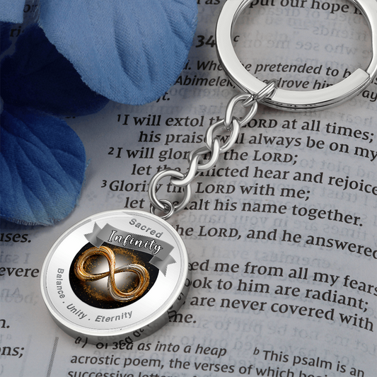 Infinity Symbol Charm Keychain